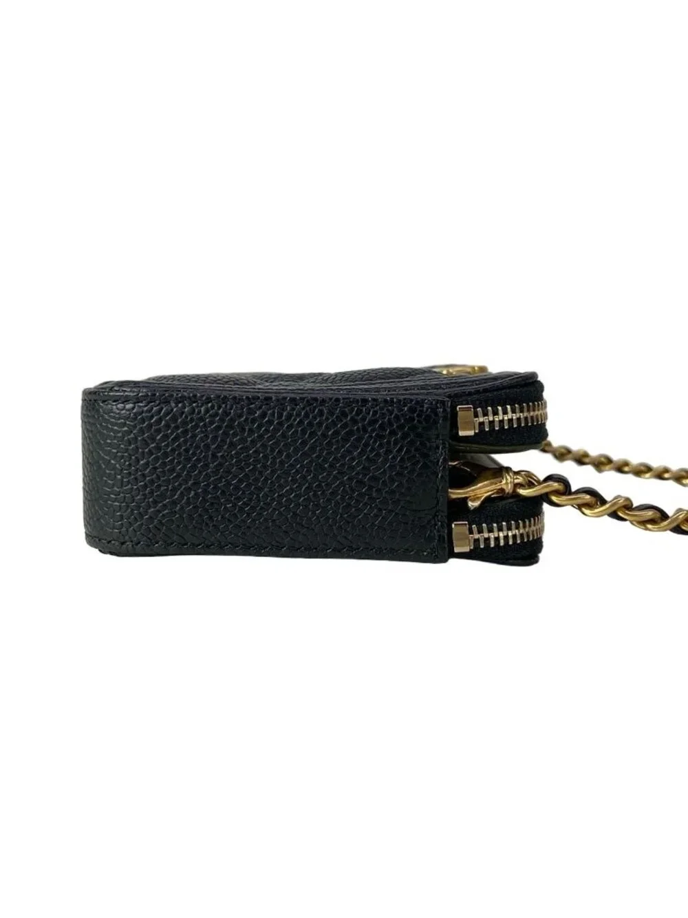 Chanel Wallet Boy Quilted Black Chain Matte Togo Shoulder Bag